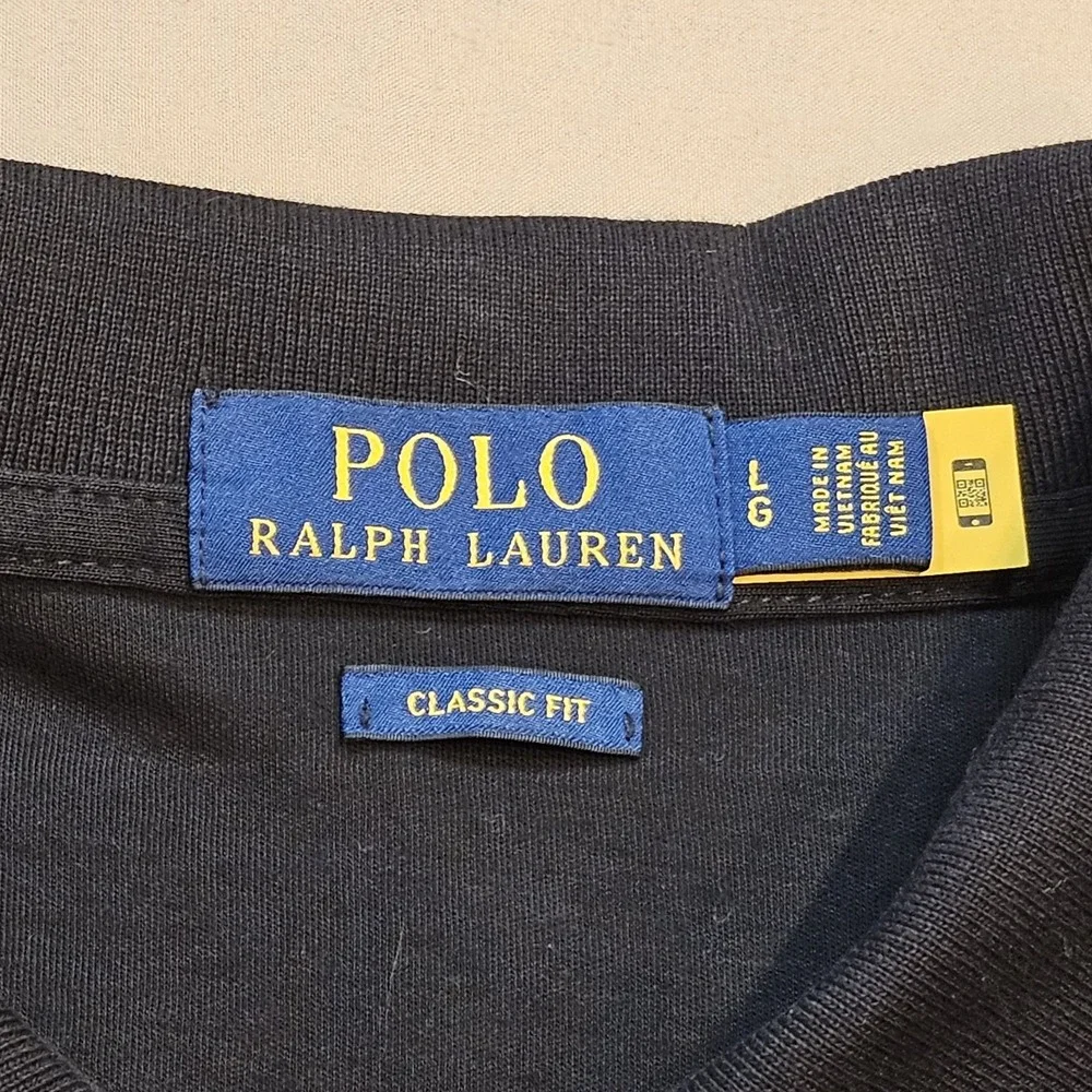 Polo Ralph Lauren Mens‎ Black S/S Polo Shirt L Classic Fit Performance